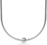 Pandora Silberkette 50cm mit Kugelverschluss, glatte Oberfläche, eleganter Schmuck