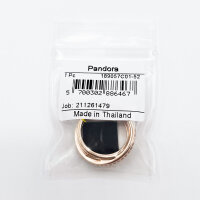 Pandora Dreifachring Crossover Pave Roségold, Ring Größe 52, elegantes Design