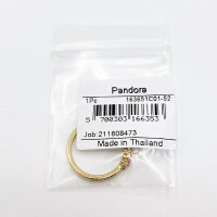 PANDORA Ring Size 52 Disney Rapunzel Princess Gold Pink Elegant Design