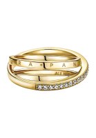 Pandora Triple Ring Crossover Pave, Gold, Ring Size 60,...
