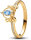 Pandora Disney Cinderella Kutschenring Größe 54, Gold mit blauen Akzenten, eleganter Schmuck