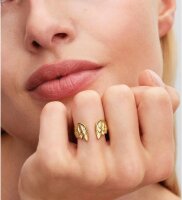 Pandora Marvel Thor Wings Offener Ring, Größe 54, Gold, Detailreiches Design