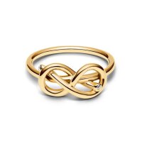 PANDORA ring size 58, infinity knot design, gold, elegant...
