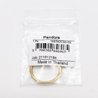 Pandora Wishbone Ring, size 56, polished gold, elegant womens ring