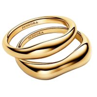 PANDORA Essence Ring Set, size 58, gold, delicate design,...