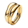 PANDORA Essence Ring Set, size 58, gold, delicate design, versatile combination options