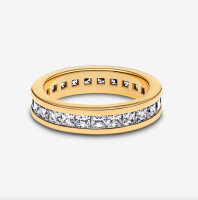 Pandora Eternity Channel Ring, size 54, gold, elegant...