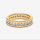 Pandora Eternity Channel Ring Größe 54, Gold, eleganter Damenring mit durchgehendem Steinbesatz