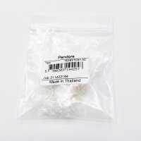 Pandora ring size 50, 14K gold plated, with white freshwater cultured pearl, gold and white