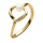 Pandora ring size 50, 14K gold plated, with white freshwater cultured pearl, gold and white