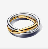 Pandora Ring Größe 56, zweifarbiger...