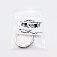 Pandora Ring Größe 60, Wunschring mit schimmerndem blauen Stein, Silber-Blau, elegantes Design