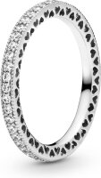 Pandora Ring Größe 60, Silber, Glitzer-Design...