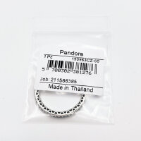 Pandora Ring Größe 60, Silber, Glitzer-Design mit Herz-Motiv, eleganter Schmuck für Damen