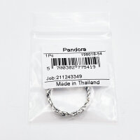 PANDORA Ring Size 54, Knotted Hearts, Sterling Silver, Delicate Design