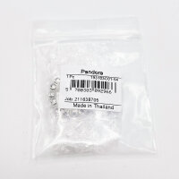 Pandora Ewigkeitsring Herzreihe Silber Größe 54, eleganter Damenring mit Herzdesign