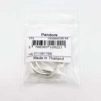 PANDORA ring, size 54, organically shaped, stackable, made of silver, elegant design