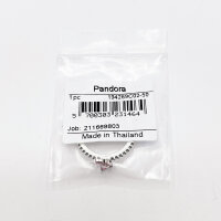 PANDORA Ring Größe 50, Schmetterling-Design, Silber mit pinken Akzenten, funkelnd, eleganter Schmuck