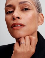 PANDORA Ring Größe 48, funkelnde rosafarbene...