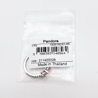 PANDORA ring size 48, sparkling pink bow, silver and pink, elegant jewelry