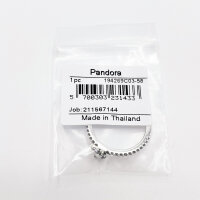 Pandora Ring Größe 58, Schmetterlingsdesign, funkelnde Details, Silber, eleganter Schmuck