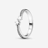 PANDORA Ring Size 48, Silver, Sparkling Shooting Star...