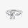 Pandora Open Ring Herbarium with Light Flower, Silver, Size 48