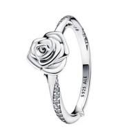 Pandora ring size 50, blooming rose, 925 silver, delicate...