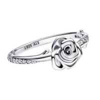 Pandora ring size 50, blooming rose, 925 silver, delicate...
