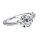 Pandora ring size 50, blooming rose, 925 silver, delicate design, elegant jewelry
