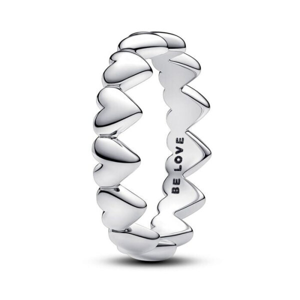 Pandora Be Love Ring Größe 52, Herzförmiger Sterlingsilberring, Silber, Elegantes Design