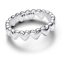 Pandora Be Love Ring Größe 52, Herzförmiger Sterlingsilberring, Silber, Elegantes Design