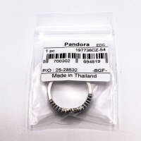 Pandora Prinzessin Wishbone Ring Silber Größe 54, eleganter Damenring, filigranes Design