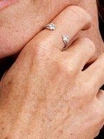 Pandora Offener Ring Größe 52 mit Sternschnuppen-Motiv aus Silber