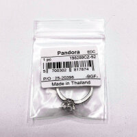 Pandora Ring Größe 52, Silber, Klar funkelnde Krone, eleganter Schmuck, verstellbar