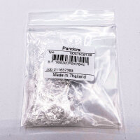 Pandora Ring Größe 50, blauer Mondstein, silberner Schmuck, funkelndes Design