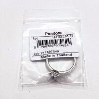 Pandora Solitär-Ring Größe 52, Funkelndes Herz, Silber, Elegantes Design