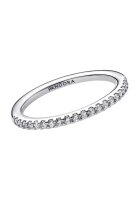Pandora Ring Größe 54, Silber, Funkelnder Band-Ring, Elegantes Design