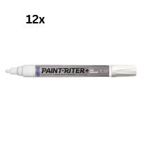 Markal SL 250 Edelstahl-Lackmarker, weiß, 12...