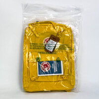 Fjällräven Kanken 16L Backpack Yellow, 38x27x13 cm, lightweight, robust daypack with practical design