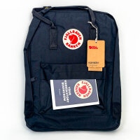 Fjällräven Kanken 16L Rucksack, 38x27x13 cm, Schwarz, leichter Tagesrucksack mit robustem Material und klassischem Design