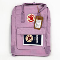 Fjällräven Kanken 16L Backpack, 38x27x13 cm, Pastel Lavender, lightweight daypack, water-repellent, robust