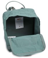 Fjällräven Kanken 16L backpack, 38x27x13 cm, frost green, lightweight daypack, water-repellent, robust