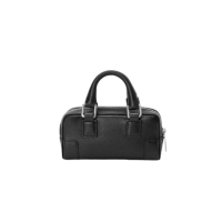 LOEWE Amazona Nano Tasche, glänzendes Kalbsleder, Schwarz, kompakte Maße 5.5 x 11.5 x 3.5 cm, gebraucht