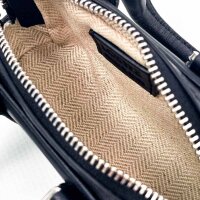 LOEWE Amazona Nano bag, glossy calfskin leather, black, compact dimensions 5.5 x 11.5 x 3.5 cm, used