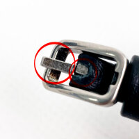 LOEWE Amazona Nano bag, glossy calfskin leather, black, compact dimensions 5.5 x 11.5 x 3.5 cm, used