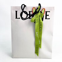 LOEWE Amazona Nano bag, glossy calfskin leather, black, compact dimensions 5.5 x 11.5 x 3.5 cm, used