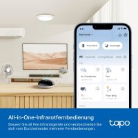 Tapo H110 IR-Fernbedienung mit Hub, kompatibel mit 18 Gerätetypen, 8000+ Marken, Alexa/Siri, Matter, Timer, Schwarz