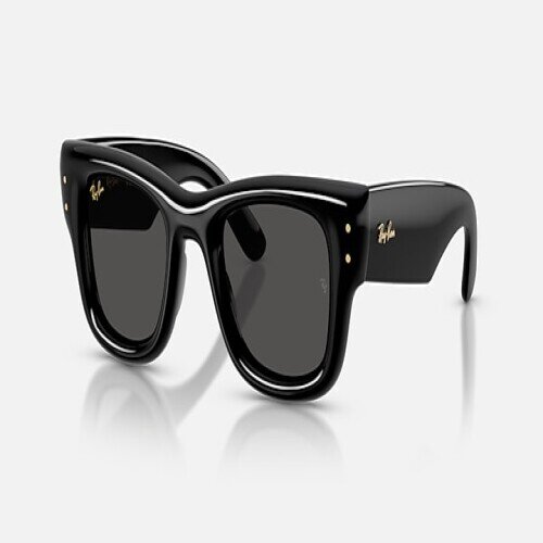 Ray-Ban Wayfarer Puffer Sunglasses Black 50-23-150 x ASAP Rocky Edition