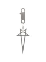 Rick Owens keychain with pentagram design, fashionable accessory made of high-quality material